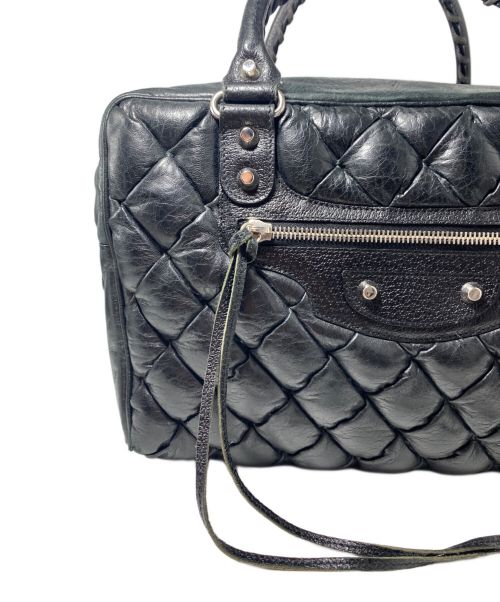 BALENCIAGA（バレンシアガ）BALENCIAGA (バレンシアガ) City / Matelasse Handbag（シティ/マトラッセハンドバッグ） ブラックの古着・服飾アイテム