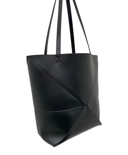 LOEWE（ロエベ）LOEWE (ロエベ) パズルフォルド トート ミディアム （シャイニーカーフ） ブラック サイズ:ミディアムの古着・服飾アイテム