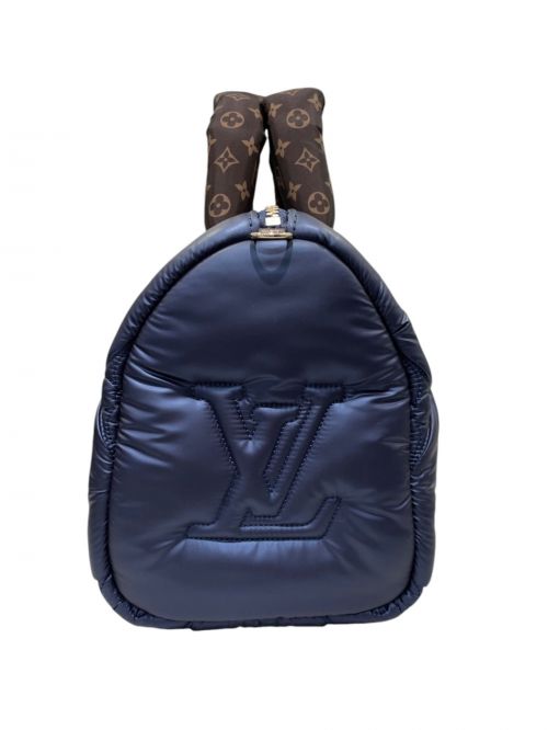 LOUIS VUITTON（ルイ ヴィトン）LOUIS VUITTON (ルイ ヴィトン) LVピロー スピーディ・バンドリエール25 M21061 ネイビー×ブラウンの古着・服飾アイテム