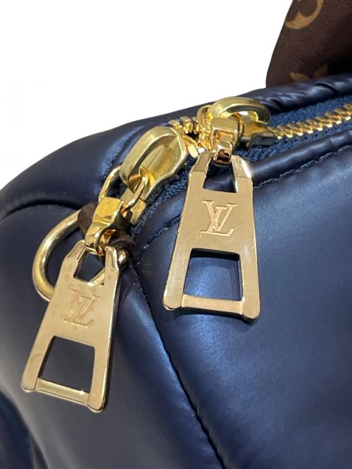 LOUIS VUITTON（ルイ ヴィトン）LOUIS VUITTON (ルイ ヴィトン) LVピロー スピーディ・バンドリエール25 M21061 ネイビー×ブラウンの古着・服飾アイテム