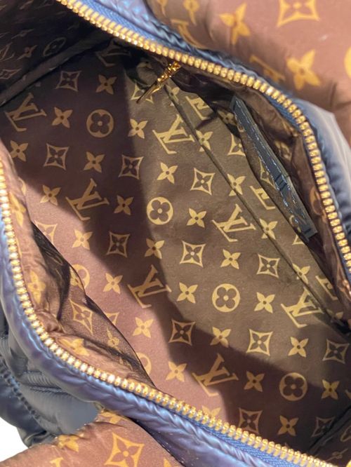 LOUIS VUITTON（ルイ ヴィトン）LOUIS VUITTON (ルイ ヴィトン) LVピロー スピーディ・バンドリエール25 M21061 ネイビー×ブラウンの古着・服飾アイテム