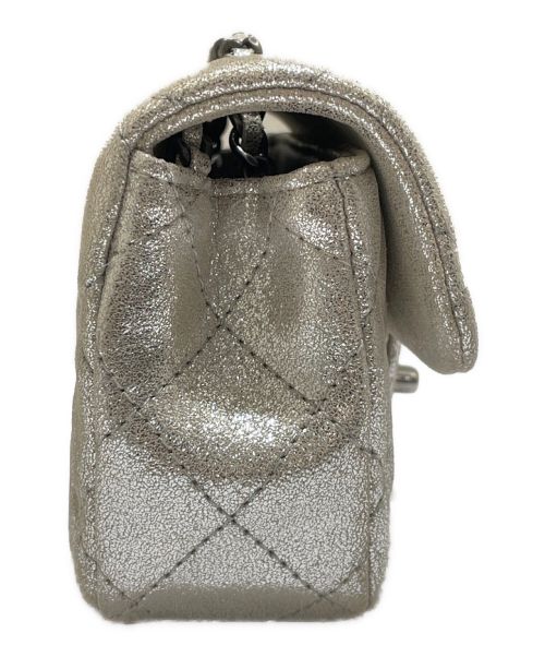 CHANEL（シャネル）CHANEL (シャネル) チェーンショルダーバッグ マトラッセ シルバー×シルバー金具 サイズ:17の古着・服飾アイテム