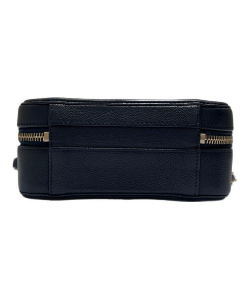 CHANEL（シャネル）CHANEL (シャネル) チェーンショルダーバニティバッグ CCフィリグリー ネイビー×ゴールド金具の古着・服飾アイテム
