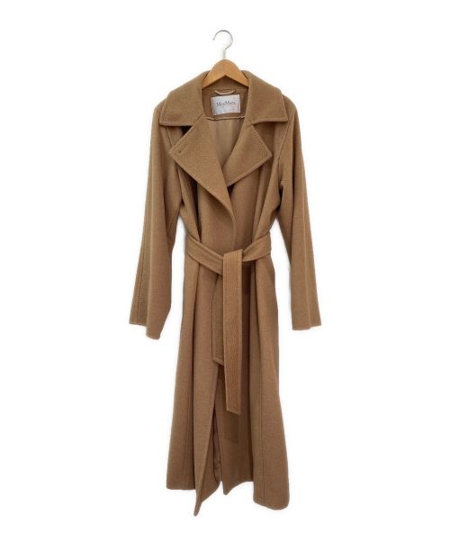 MaxMara（マックスマーラ）MaxMara (マックスマーラ) MAMUELA ピュア キャメル アイコン コート ベージュ サイズ:42の古着・服飾アイテム