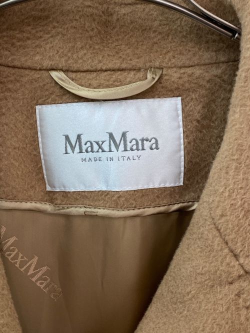 MaxMara（マックスマーラ）MaxMara (マックスマーラ) MAMUELA ピュア キャメル アイコン コート ベージュ サイズ:42の古着・服飾アイテム