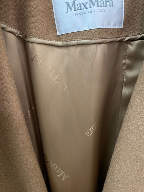 MaxMara（マックスマーラ）MaxMara (マックスマーラ) MAMUELA ピュア キャメル アイコン コート ベージュ サイズ:42の古着・服飾アイテム