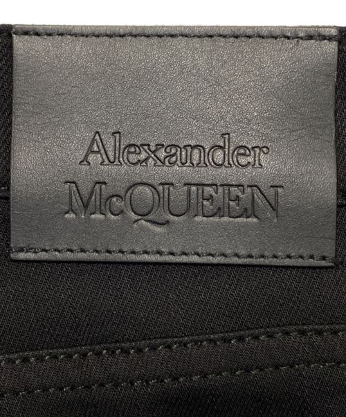 ALEXANDER McQUEEN（アレキサンダーマックイーン）ALEXANDER McQUEEN (アレキサンダーマックイーン) ミッドライズ スキニージーンズ ブラック サイズ:46 未使用品の古着・服飾アイテム