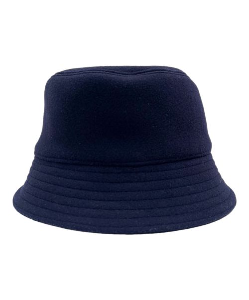 PRADA（プラダ）PRADA (プラダ) カシミヤ混 バケットハット ネイビー サイズ:Mの古着・服飾アイテム