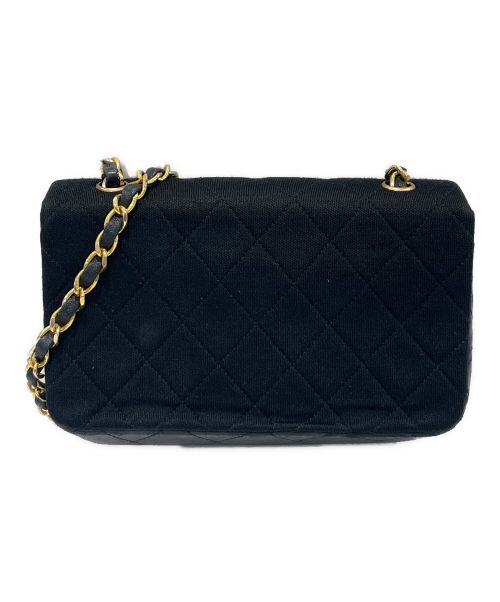 CHANEL（シャネル）CHANEL (シャネル) シングルフラップチェーンショルダーバッグ マトラッセ20 ブラック×ゴールド金具の古着・服飾アイテム