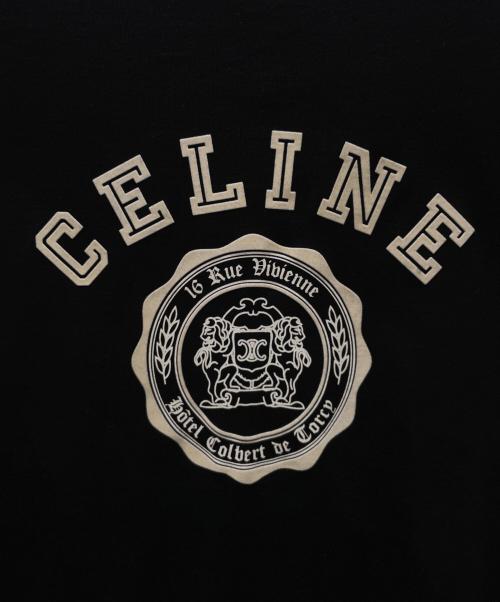 CELINE（セリーヌ）CELINE (セリーヌ) BLASON ルーズTシャツ ブラック サイズ:Sの古着・服飾アイテム