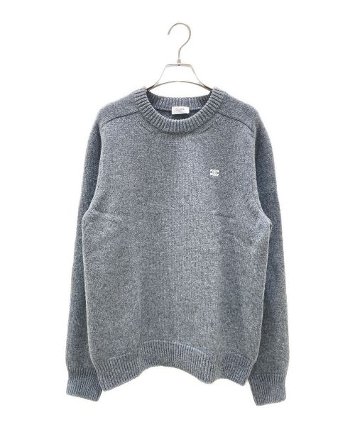 CELINE（セリーヌ）CELINE (セリーヌ) トリオンフクルーネックセーター グレー サイズ:Mの古着・服飾アイテム