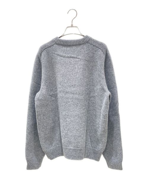 CELINE（セリーヌ）CELINE (セリーヌ) トリオンフクルーネックセーター グレー サイズ:Mの古着・服飾アイテム