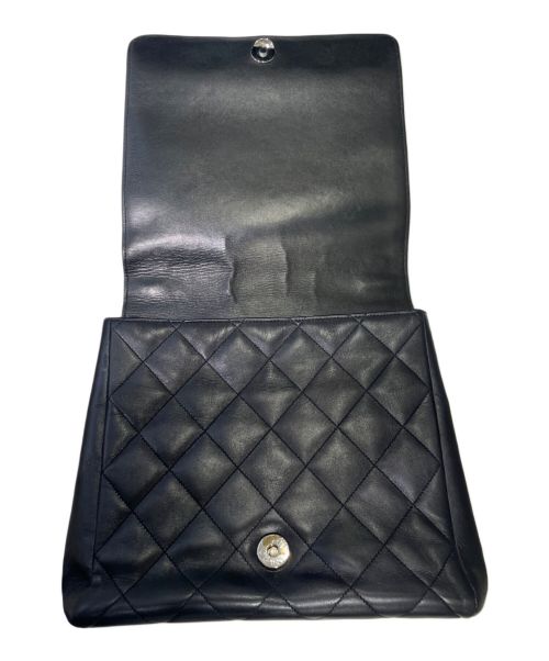 CHANEL（シャネル）CHANEL (シャネル) ココマーク チェーン マトラッセ ハンドバッグ  ブラック×シルバー金具の古着・服飾アイテム