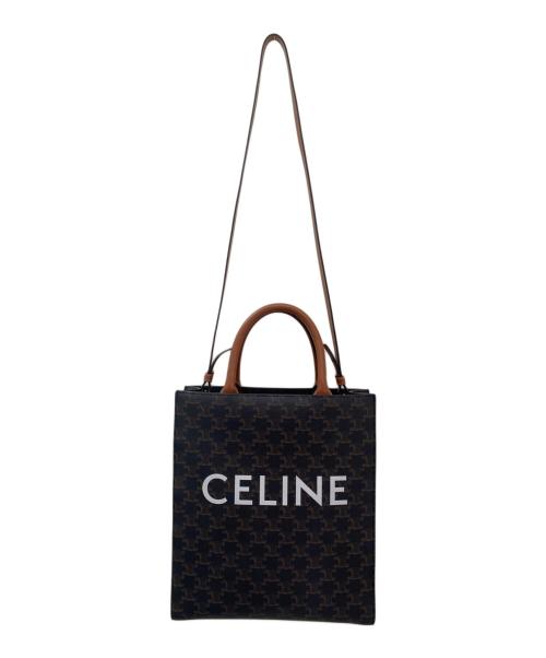 CELINE（セリーヌ）CELINE (セリーヌ) スモールバーティカルカバ ブラウンの古着・服飾アイテム