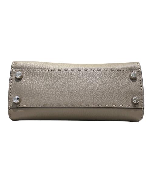 FENDI（フェンディ）FENDI (フェンディ) セレリア ピーカブー ミニ グレー×シルバー金具 サイズ:ミニの古着・服飾アイテム