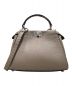 FENDI (フェンディ) セレリア ピーカブー ミニ グレー×シルバー金具 サイズ:ミニ：280000円