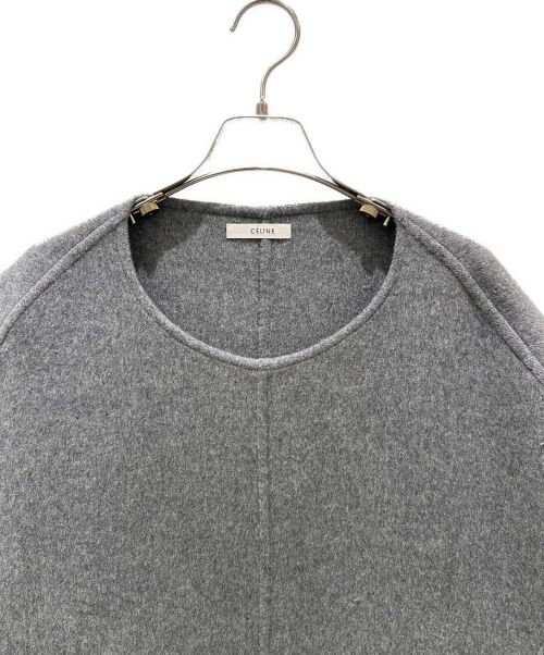 CELINE（セリーヌ）CELINE (セリーヌ) フィービー期 カシミヤ ポンチョ グレー サイズ:36の古着・服飾アイテム