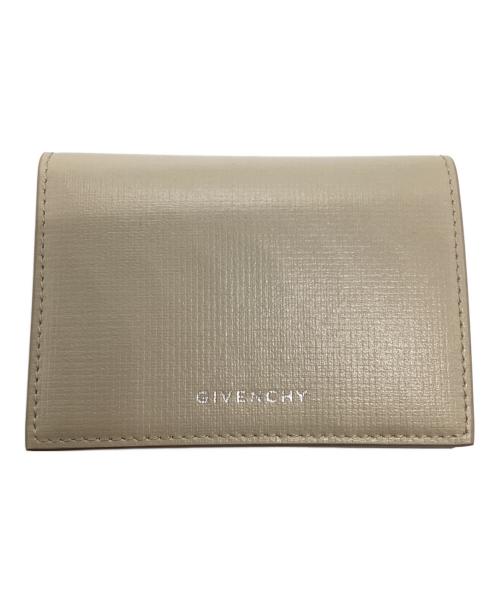 GIVENCHY（ジバンシィ）GIVENCHY (ジバンシィ) クラシック4Gレザー ウォレット ベージュ×ブラックの古着・服飾アイテム