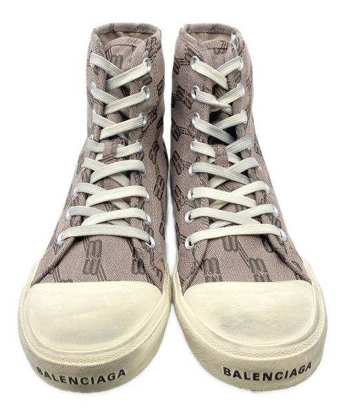 BALENCIAGA（バレンシアガ）BALENCIAGA (バレンシアガ)  PARIS HIGH TOP SNEAKER ブラウン サイズ:41の古着・服飾アイテム