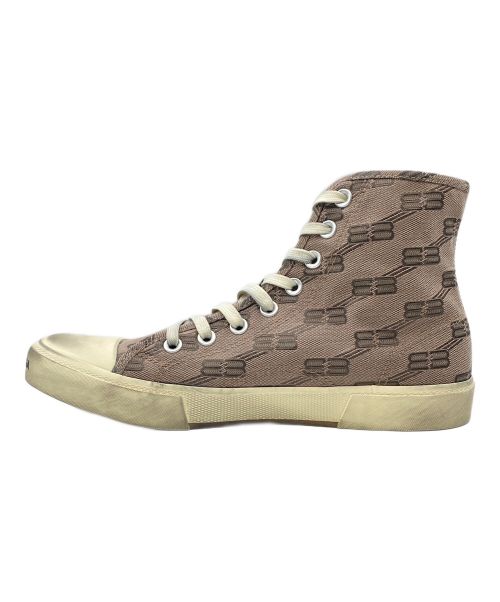 BALENCIAGA（バレンシアガ）BALENCIAGA (バレンシアガ)  PARIS HIGH TOP SNEAKER ブラウン サイズ:41の古着・服飾アイテム