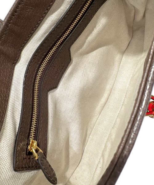 GUCCI（グッチ）GUCCI (グッチ) ジャッキー1961  ベージュ×レッドの古着・服飾アイテム