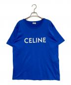 CELINEセリーヌ）の古着「ロゴTシャツ」｜ブルー