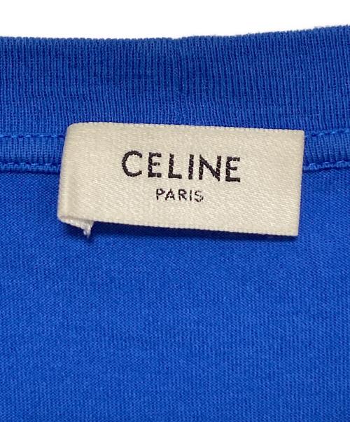 CELINE（セリーヌ）CELINE (セリーヌ) ロゴTシャツ ブルー サイズ:Lの古着・服飾アイテム
