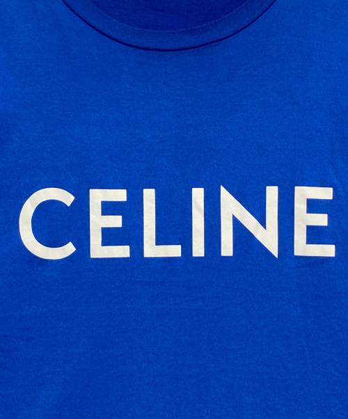 CELINE（セリーヌ）CELINE (セリーヌ) ロゴTシャツ ブルー サイズ:Lの古着・服飾アイテム