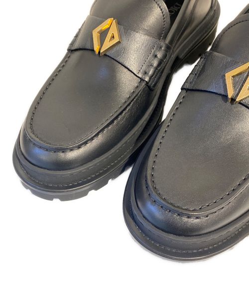 Christian Dior（クリスチャン ディオール）Christian Dior (クリスチャン ディオール) ロゴローファー ブラック サイズ:42の古着・服飾アイテム