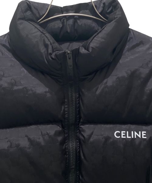 CELINE（セリーヌ）CELINE (セリーヌ) トリオンフ ダウンジャケット ブラック サイズ:44の古着・服飾アイテム