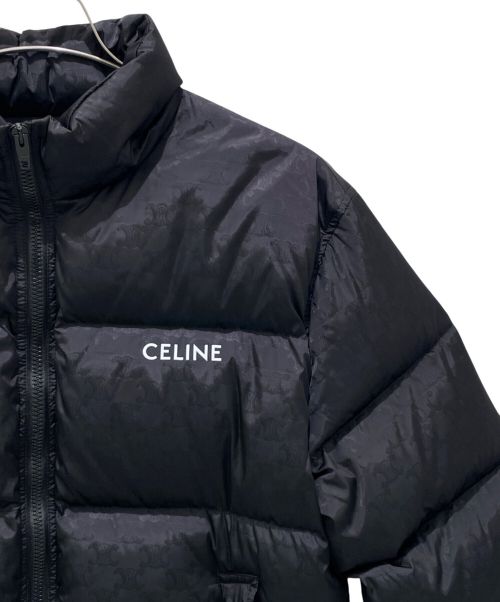 CELINE（セリーヌ）CELINE (セリーヌ) トリオンフ ダウンジャケット ブラック サイズ:44の古着・服飾アイテム