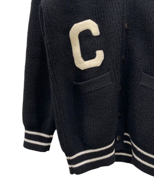 CELINE（セリーヌ）CELINE (セリーヌ) ロング カレッジカーディガン  ブラック サイズ:Sの古着・服飾アイテム