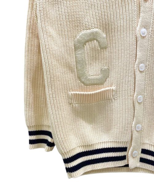 CELINE（セリーヌ）CELINE (セリーヌ) ロング カレッジカーディガン ホワイト サイズ:Sの古着・服飾アイテム