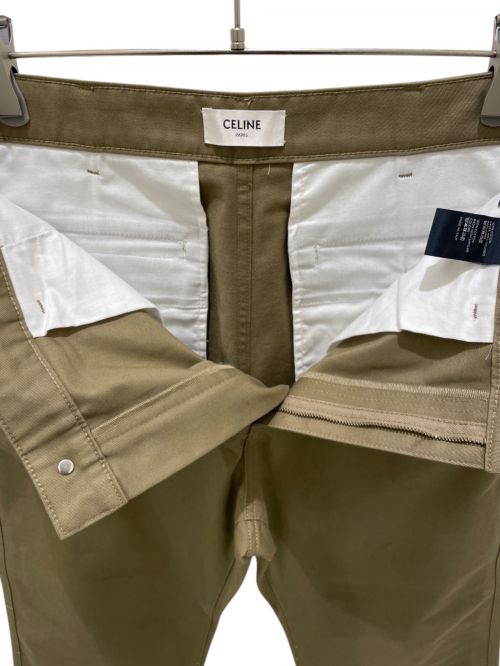 CELINE（セリーヌ）CELINE (セリーヌ) コットン ストレートパンツ ベージュ サイズ:30の古着・服飾アイテム