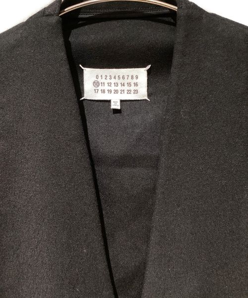 Maison Margiela（メゾンマルジェラ）Maison Margiela (メゾンマルジェラ) Collarless Wool Jacket（ノーカラーウールジャケット） ブラック サイズ:46の古着・服飾アイテム