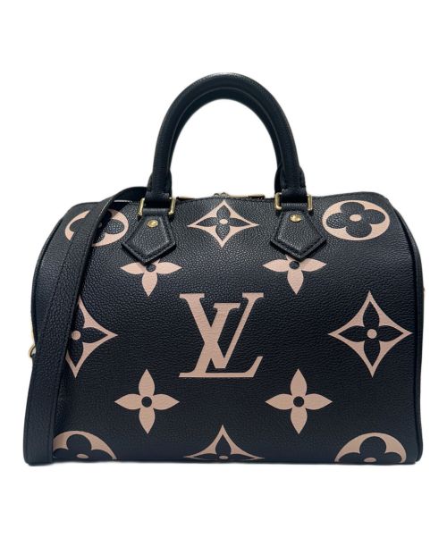 LOUIS VUITTON（ルイ ヴィトン）LOUIS VUITTON (ルイ ヴィトン) スピーディバンドリエール25  ブラック×ベージュの古着・服飾アイテム