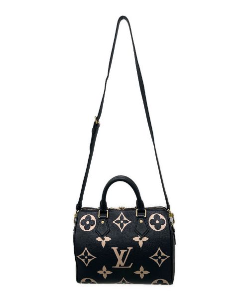 LOUIS VUITTON（ルイ ヴィトン）LOUIS VUITTON (ルイ ヴィトン) スピーディバンドリエール25  ブラック×ベージュの古着・服飾アイテム