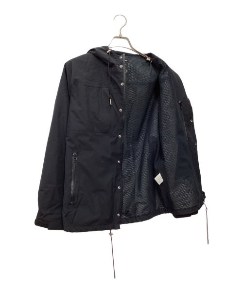 BACK BONE THE BASIS（バックボーンザベイシス）BACK BONE THE BASIS (バックボーンザベイシス) ナイロンマウンテンパーカー ブラック サイズ:SIZE Sの古着・服飾アイテム