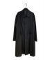 s'yte（サイト）の古着「T/W GABARDINE SOUTIEN COLLAR WAIST TIE AND WING LONG COAT」｜ブラック