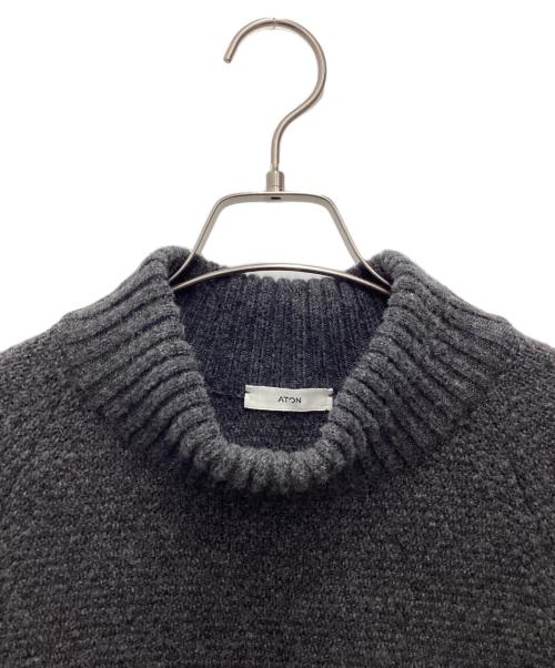 ATON（エイトン）ATON (エイトン) ウールカノコニット グレー サイズ:SIZE 2の古着・服飾アイテム