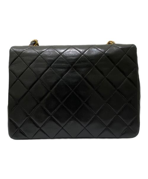 CHANEL（シャネル）CHANEL (シャネル) シングルフラップショルダーバッグ ブラック×ゴールド金具 サイズ:20の古着・服飾アイテム