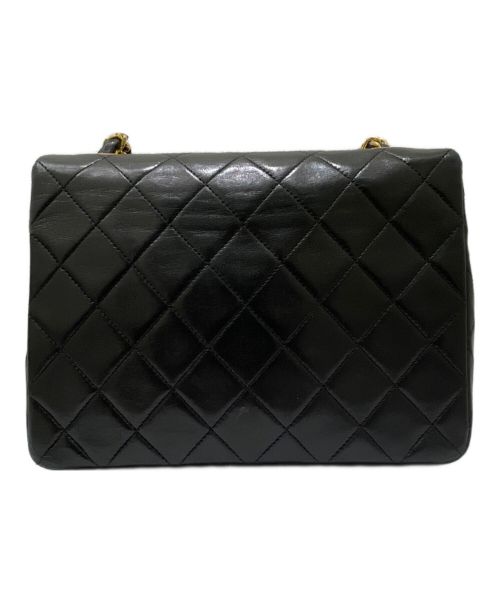 CHANEL（シャネル）CHANEL (シャネル) シングルフラップショルダーバッグ ブラック×ゴールド金具 サイズ:20の古着・服飾アイテム