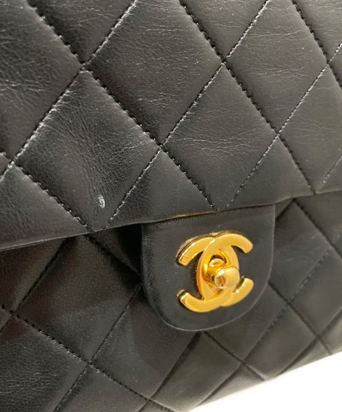 CHANEL（シャネル）CHANEL (シャネル) シングルフラップショルダーバッグ ブラック×ゴールド金具 サイズ:20の古着・服飾アイテム