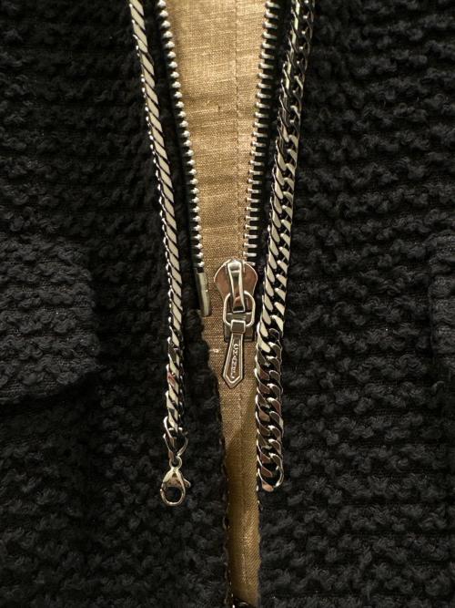 CHANEL（シャネル）CHANEL (シャネル) チェーントリムツイードジャケット ブラック サイズ:34の古着・服飾アイテム