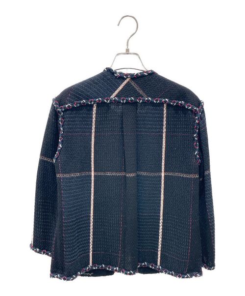 CHANEL（シャネル）CHANEL (シャネル) ツイードセットアップ ブラック×ピンク サイズ:36の古着・服飾アイテム