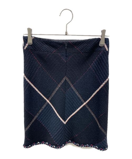 CHANEL（シャネル）CHANEL (シャネル) ツイードセットアップ ブラック×ピンク サイズ:36の古着・服飾アイテム