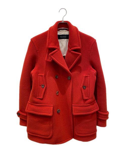 GUCCI（グッチ）GUCCI (グッチ) Pコート オレンジ サイズ:48の古着・服飾アイテム