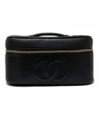 CHANELシャネル）の古着「バニティバッグ」｜ブラック