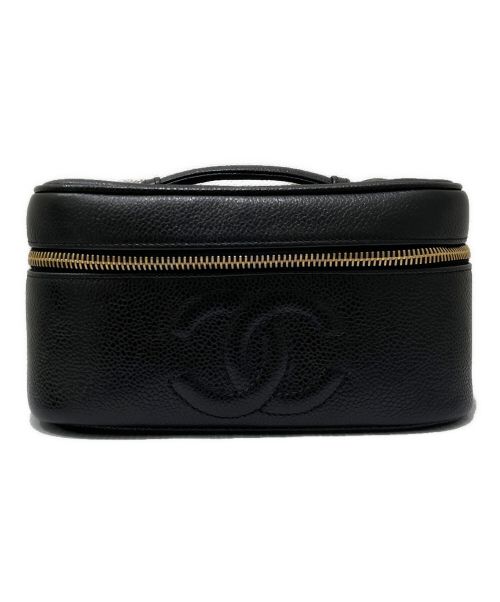 CHANEL（シャネル）CHANEL (シャネル) バニティバッグ ブラック サイズ:19の古着・服飾アイテム