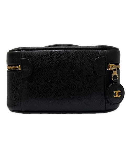CHANEL（シャネル）CHANEL (シャネル) バニティバッグ ブラック サイズ:19の古着・服飾アイテム